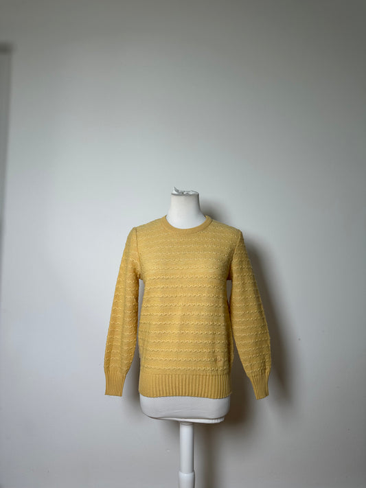 Vintage Dior Knit Sweater Light Yellow M