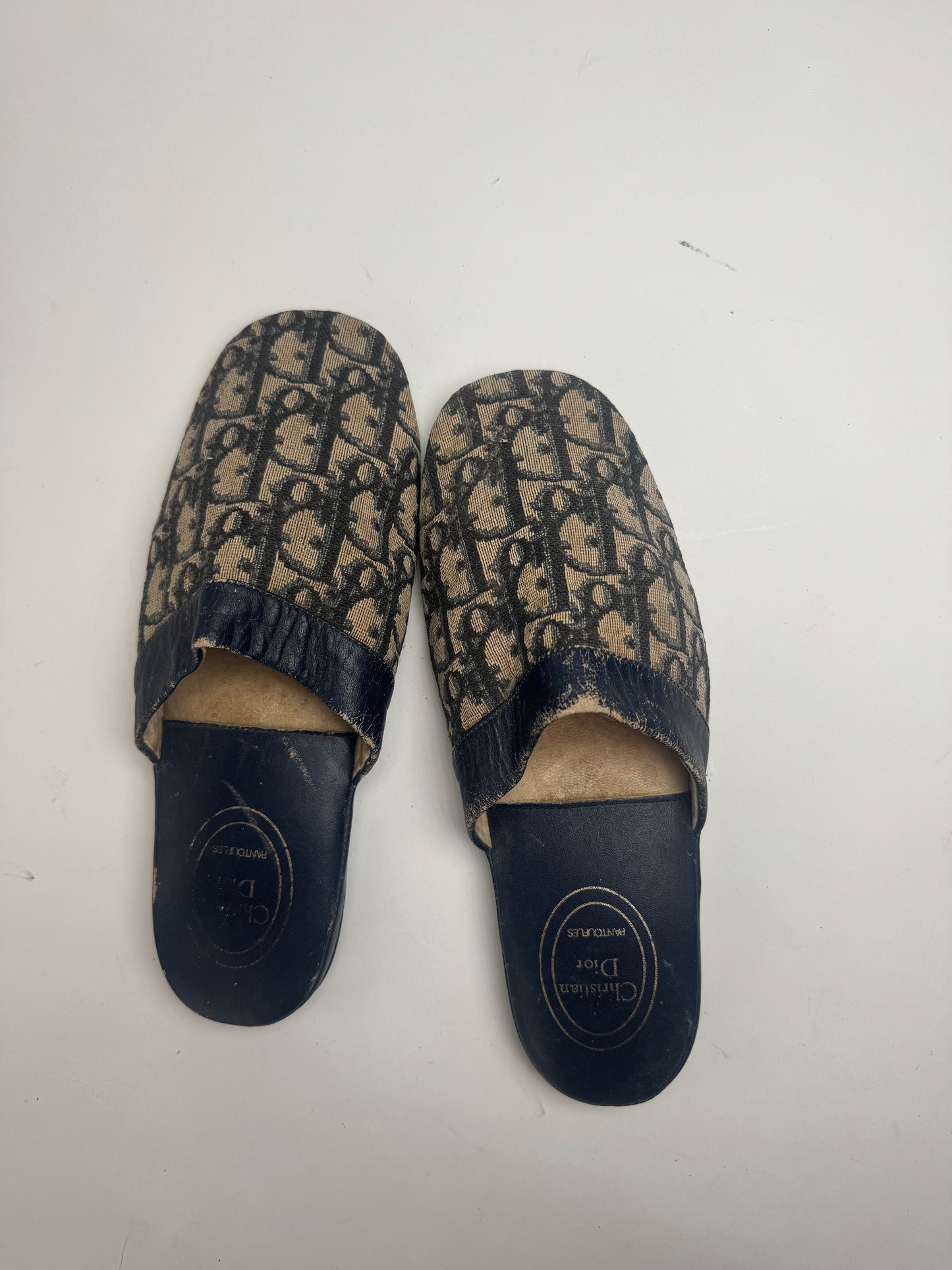Vintage Dior Monogram Slides