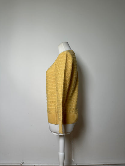 Vintage Dior Knit Sweater Light Yellow M