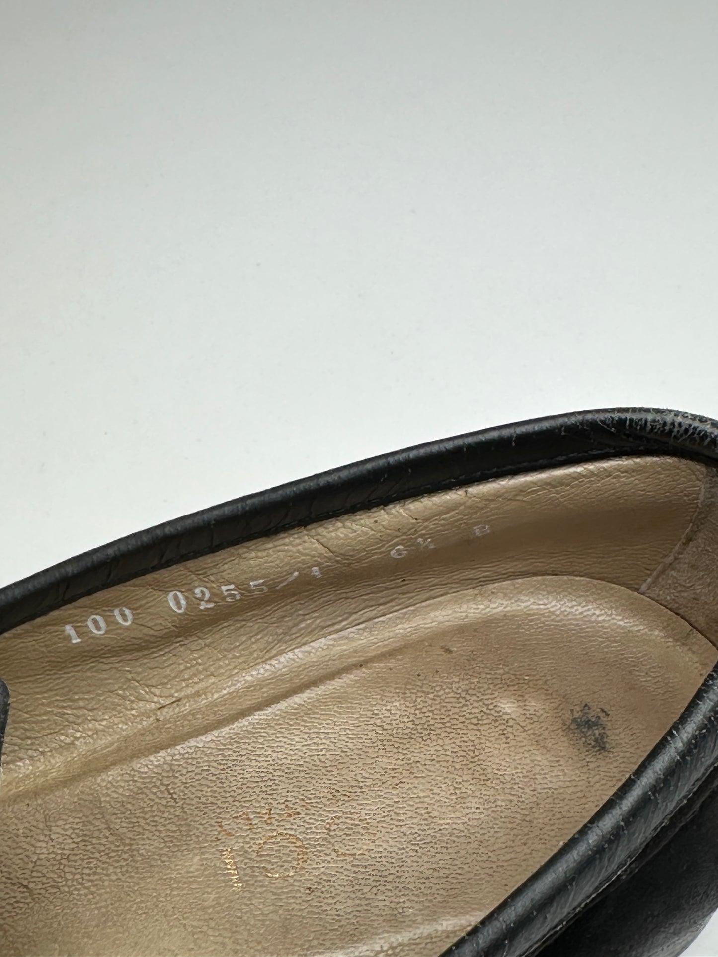 Vintage Gucci Suede Horsebit Loafer Black