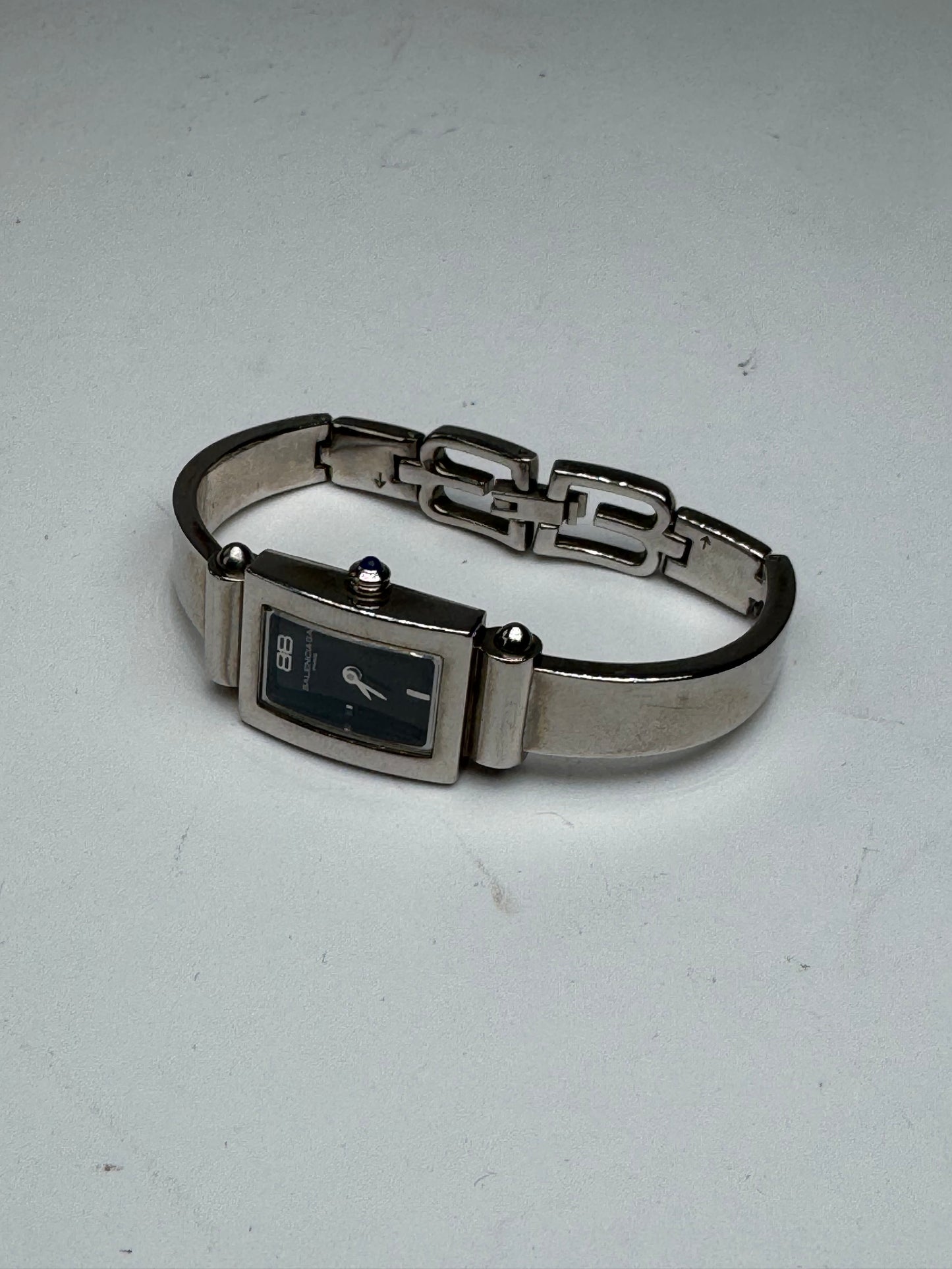 Vintage Balenciaga Steel Quartz Watch Silver