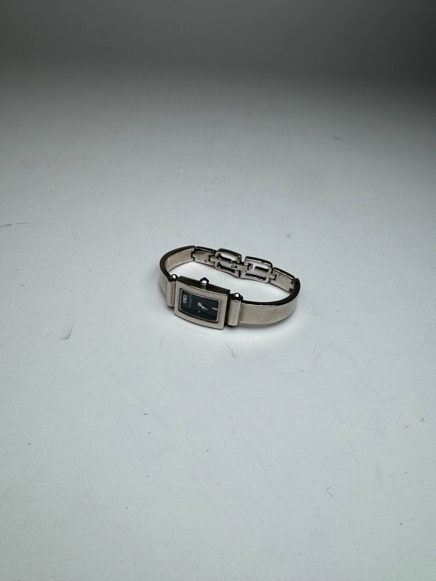 Vintage Balenciaga Steel Quartz Watch Silver