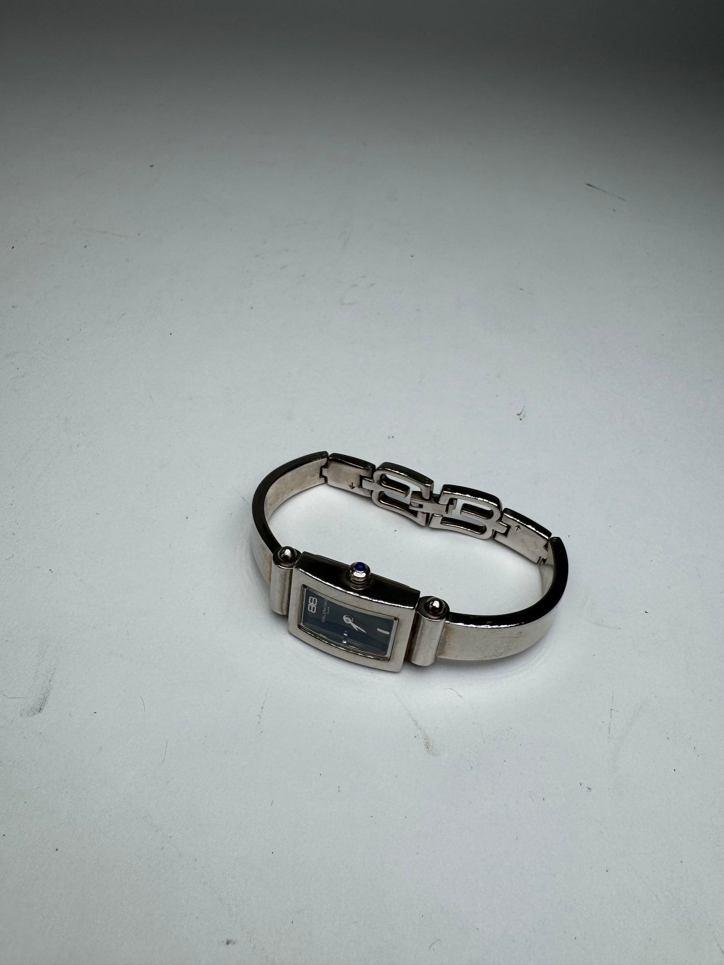 Vintage Balenciaga Steel Quartz Watch Silver