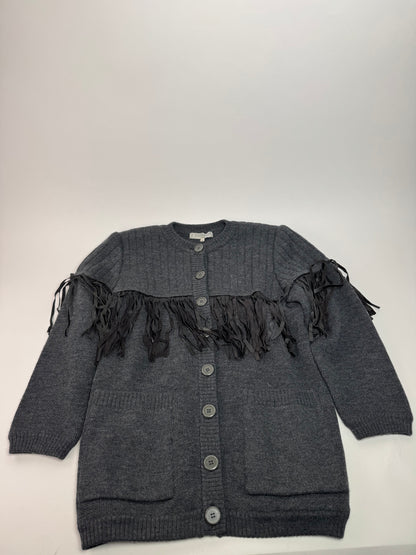 Vintage Givenchy Wool Coat / Cardigan Anthracite L