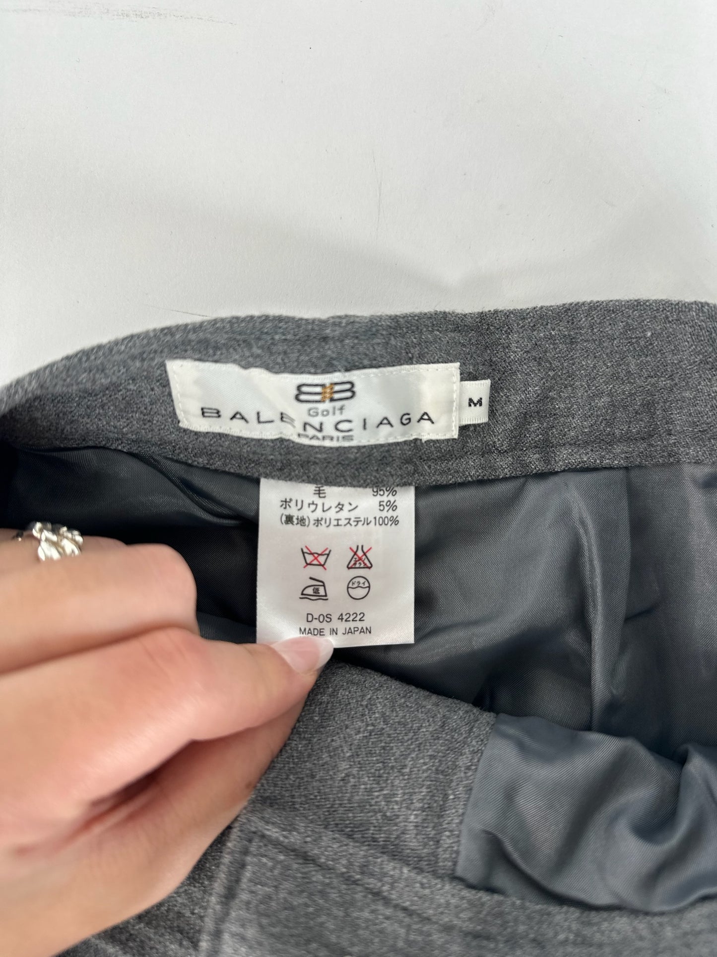Vintage Balenciaga Wool Pants Gray