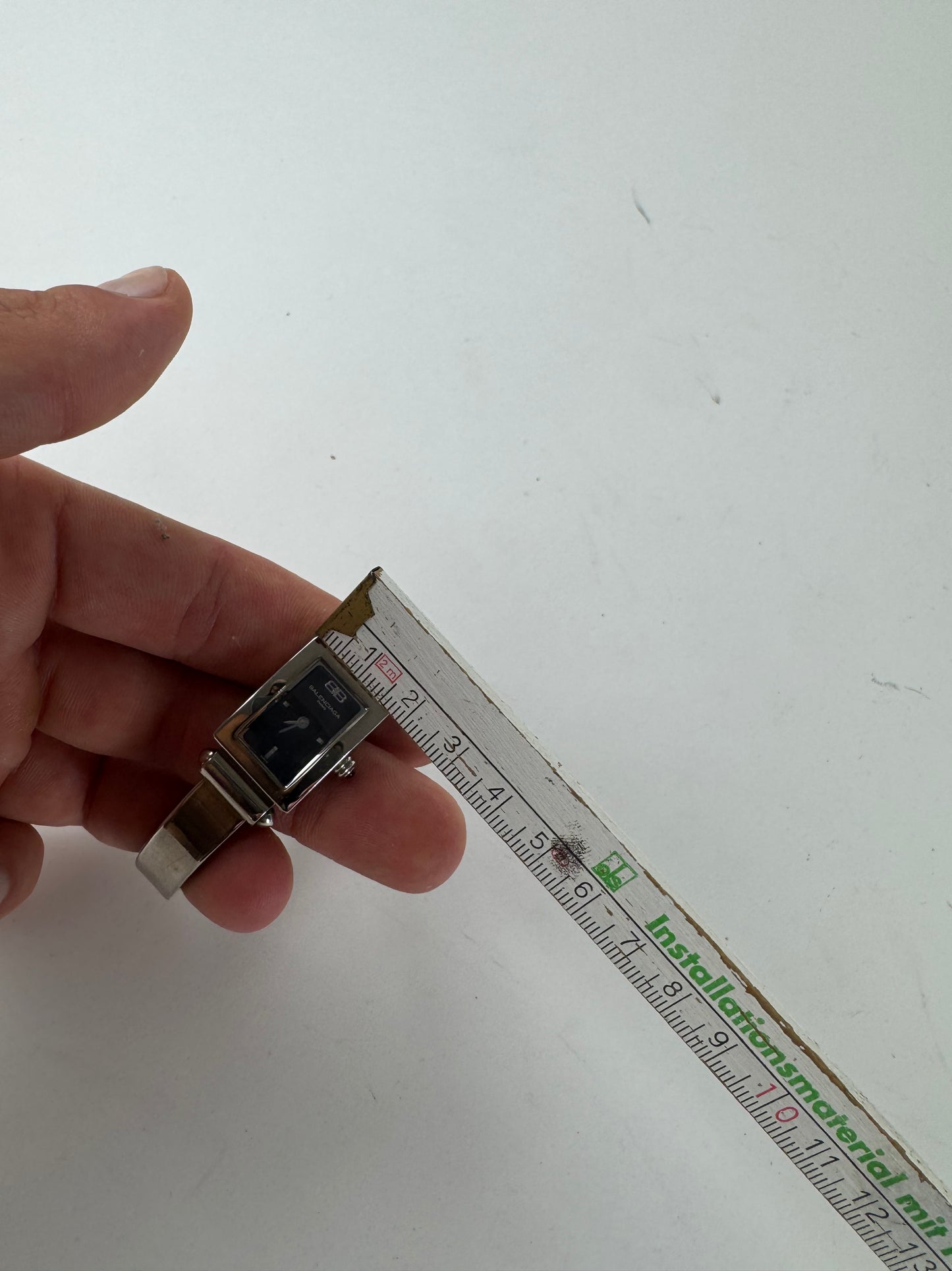 Vintage Balenciaga Steel Quartz Watch Silver