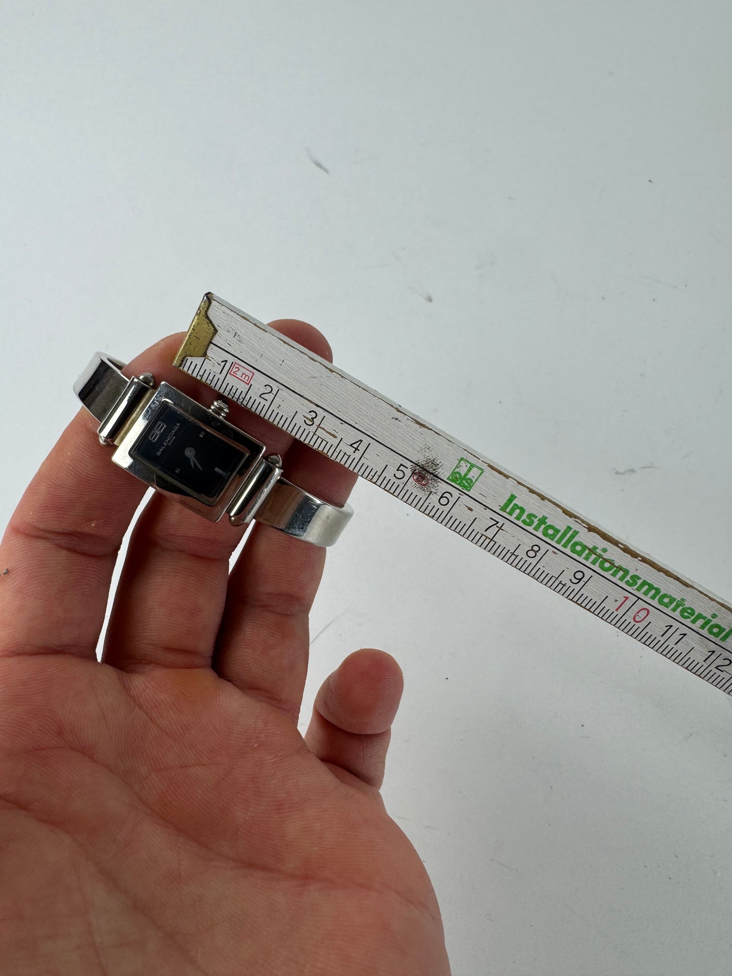 Vintage Balenciaga Steel Quartz Watch Silver