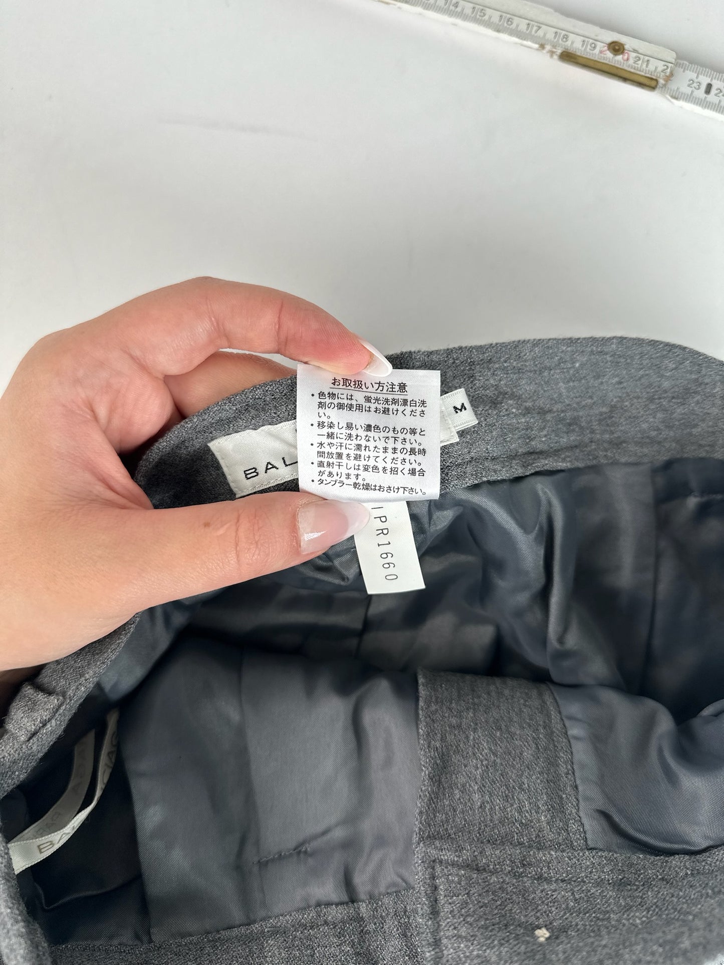 Vintage Balenciaga Wool Pants Gray