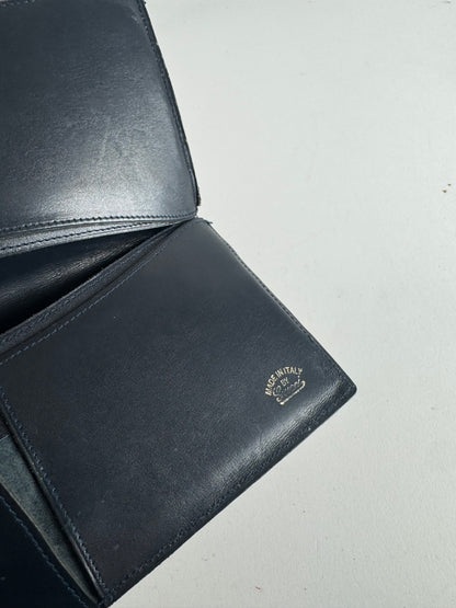 Vintage Gucci Monogram Leather wallet gray brown