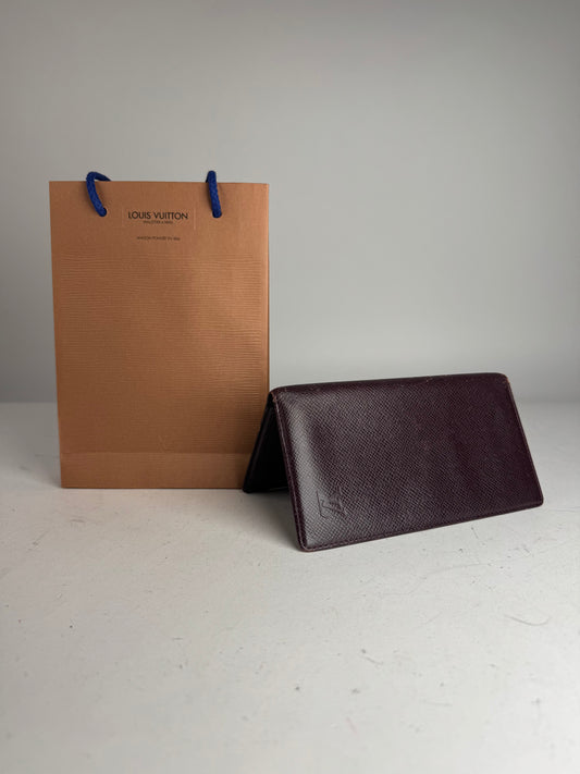 Vintage Louis Vuitton Leather ID Holder Purple