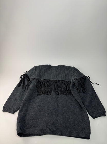 Vintage Givenchy Wool Coat / Cardigan Anthracite L