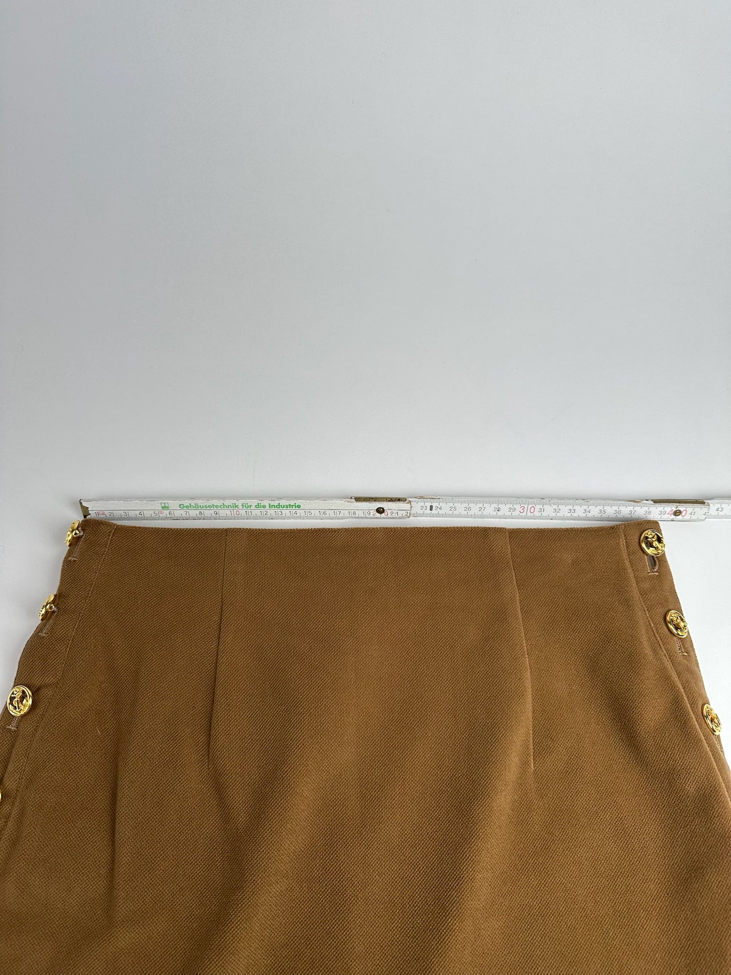 Vintage Celine Paris Wool Skirt brown