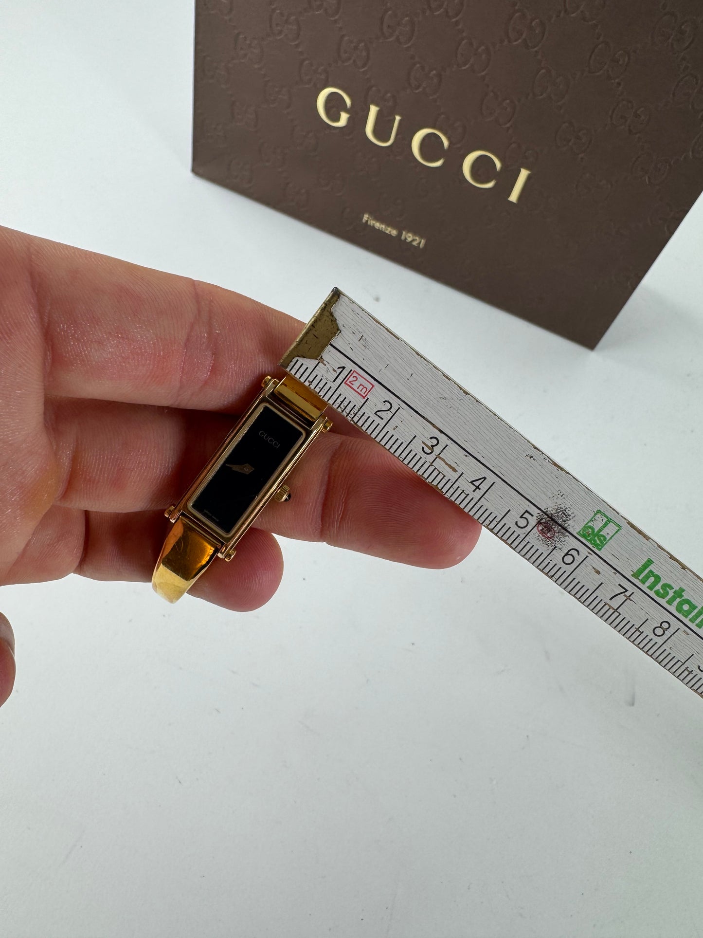 Vintage Gucci Horsebit steel watch gold