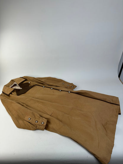 Vintage Saint Laurent Suede Coat Beige Brown M