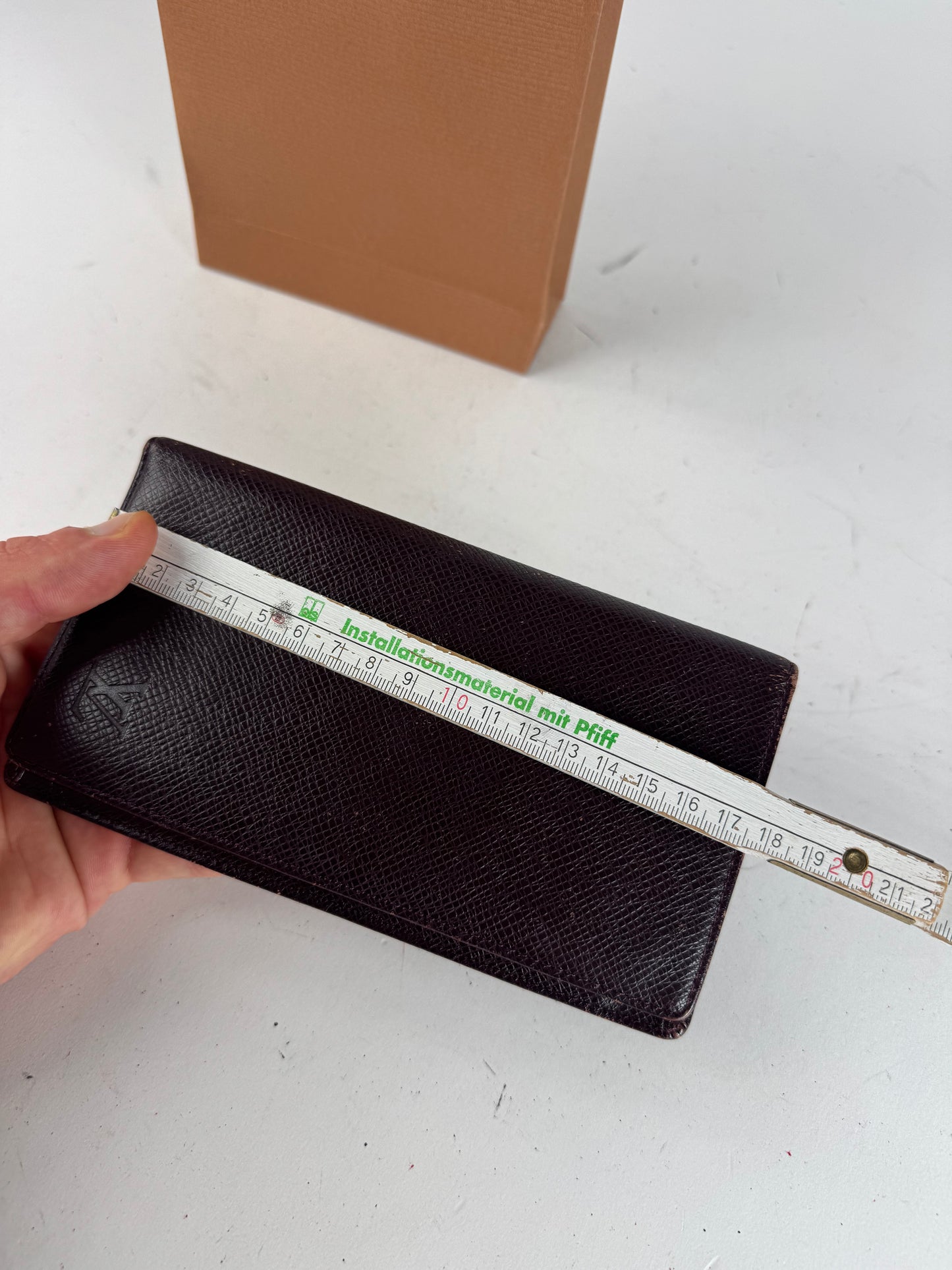 Vintage Louis Vuitton Leather ID Holder Purple