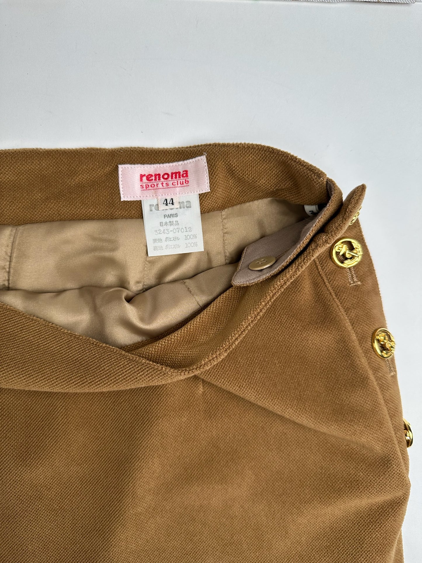 Vintage Celine Paris Wool Skirt brown