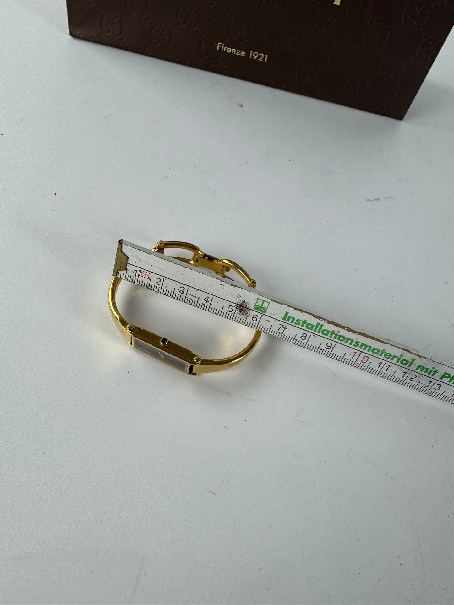 Vintage Gucci Horsebit steel watch gold