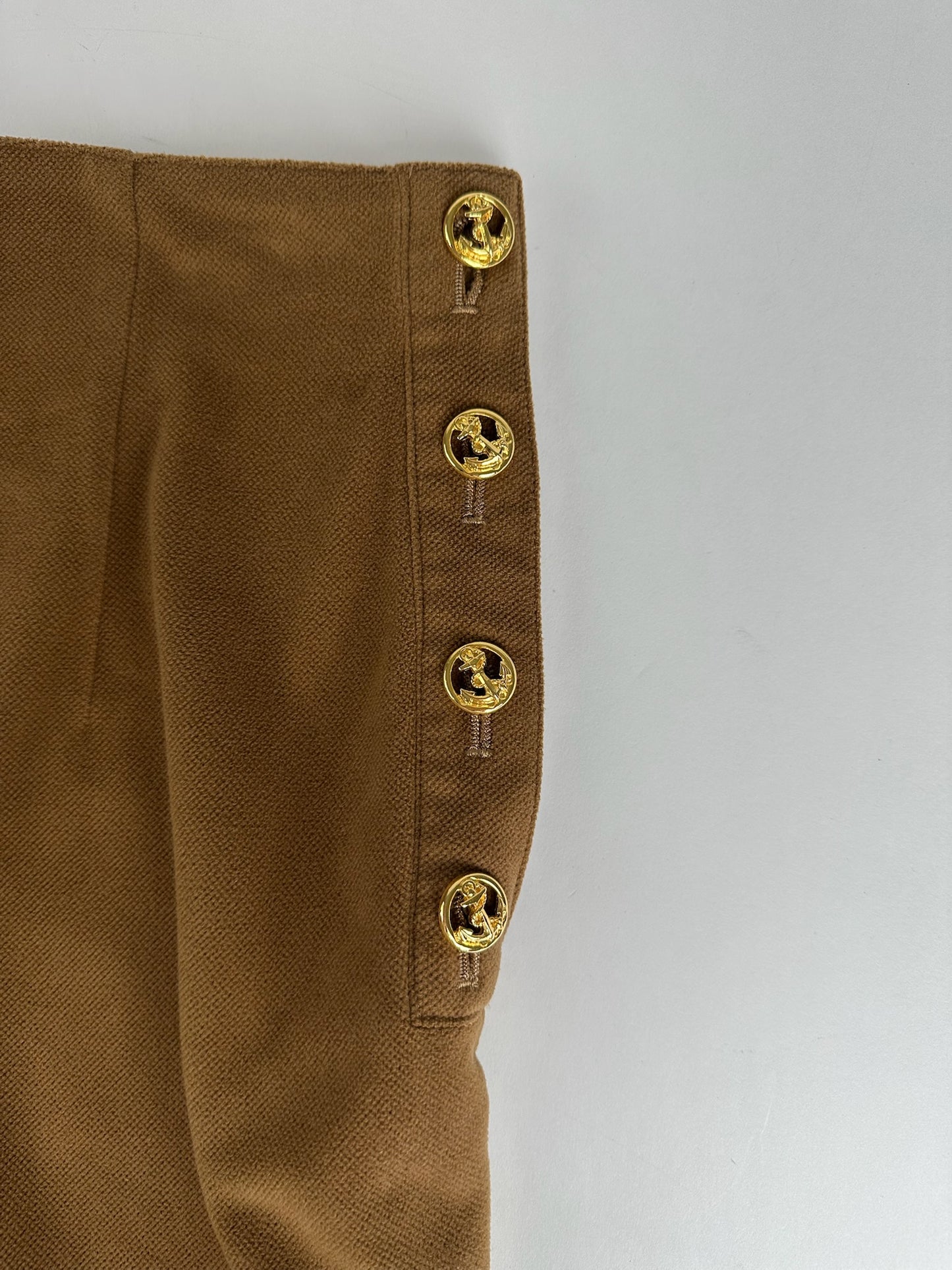 Vintage Celine Paris Wool Skirt brown