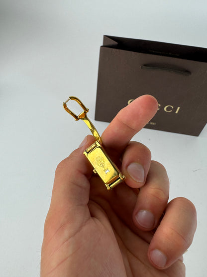 Vintage Gucci Horsebit steel watch gold