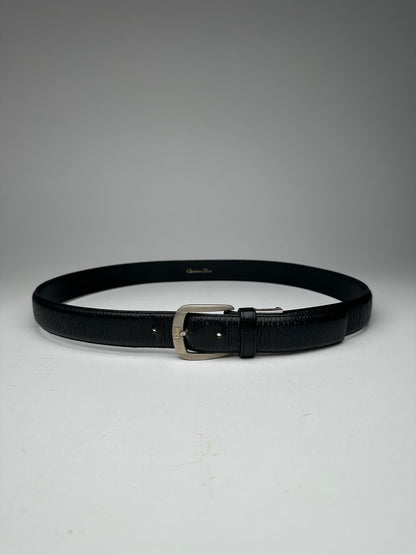 Vintage Dior Leather Belt black