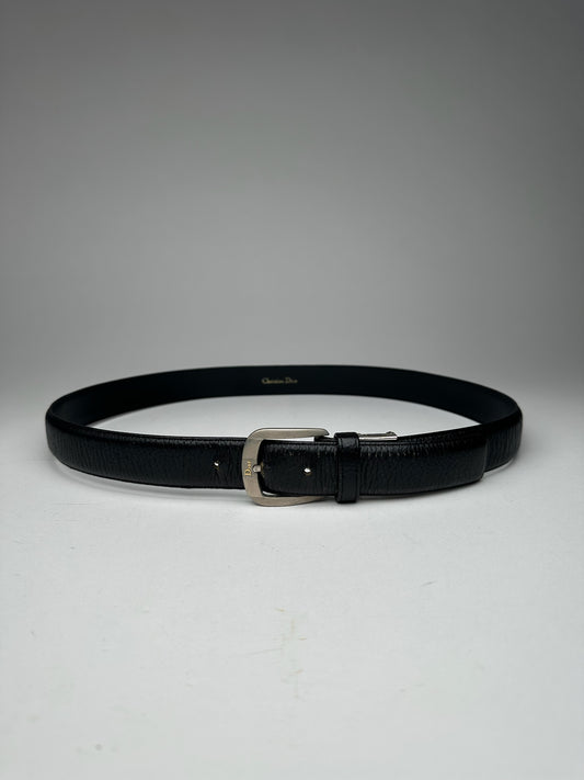 Vintage Dior Leather Belt black
