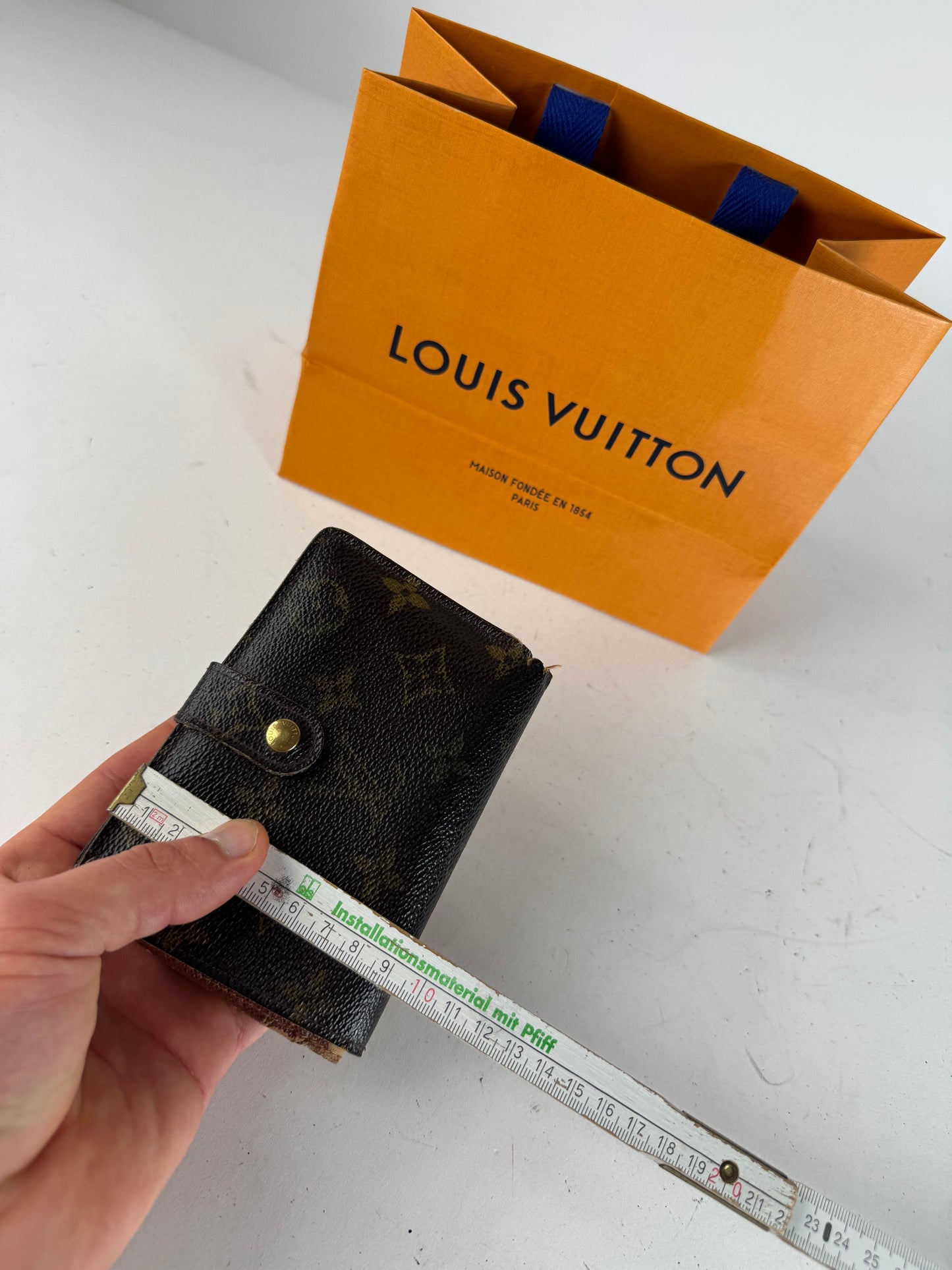 Vintage Louis Vuitton Leather Monogram Wallet Brown