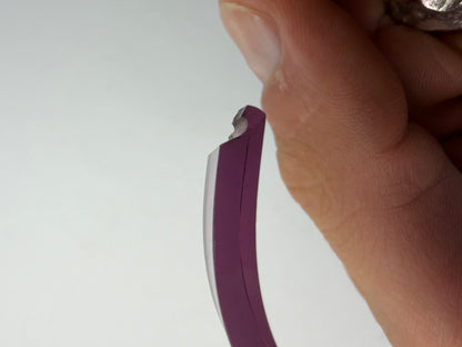 Vintage Gucci Plastic Bangle Watch c. Late 1970s Pink Purple