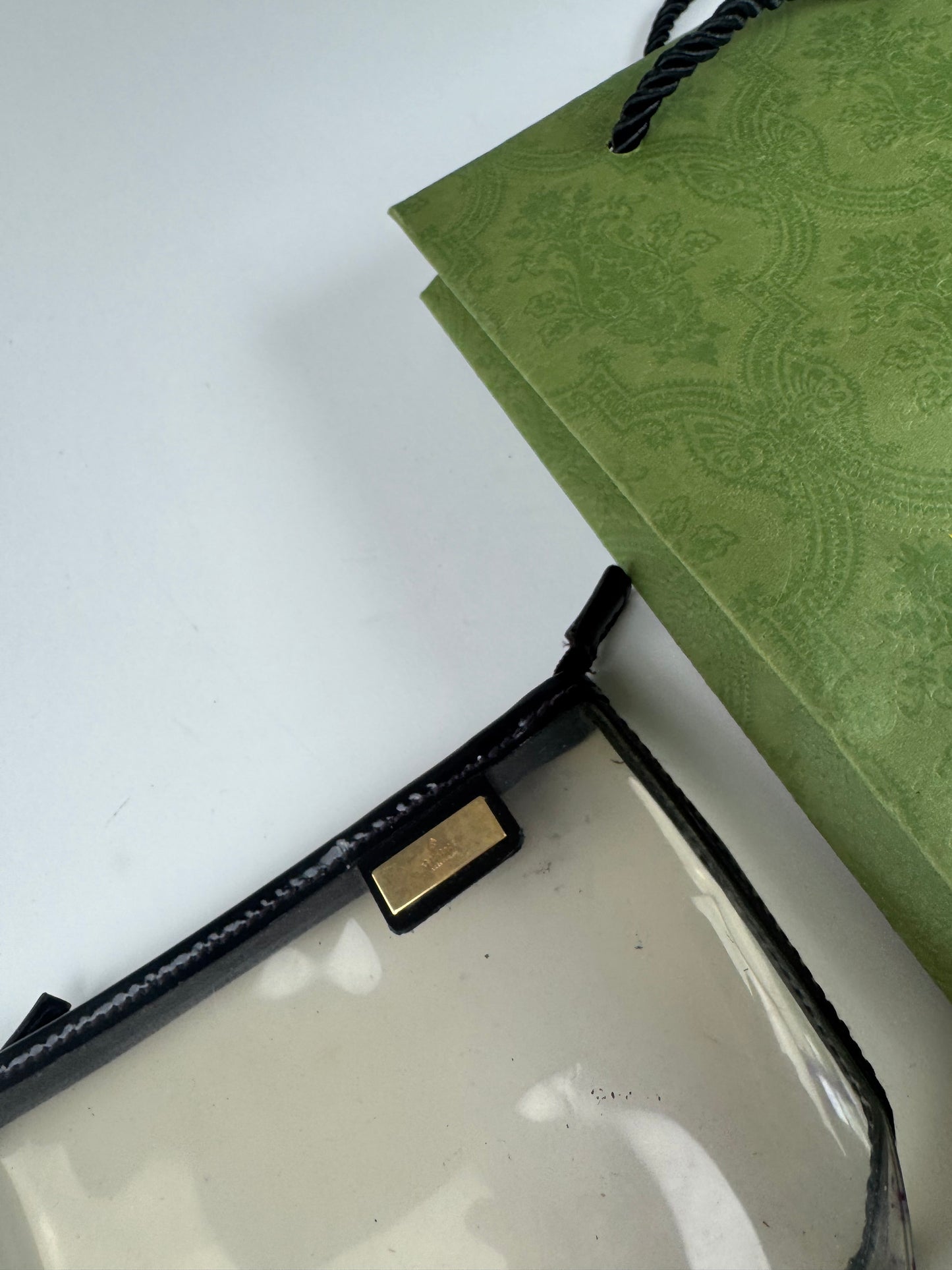 Vintage transparent PVC Gucci Clutch