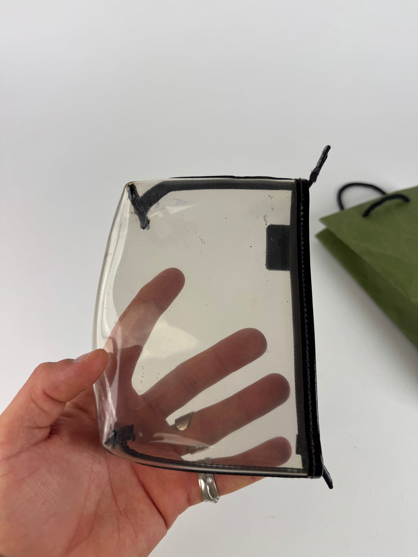 Vintage transparent PVC Gucci Clutch
