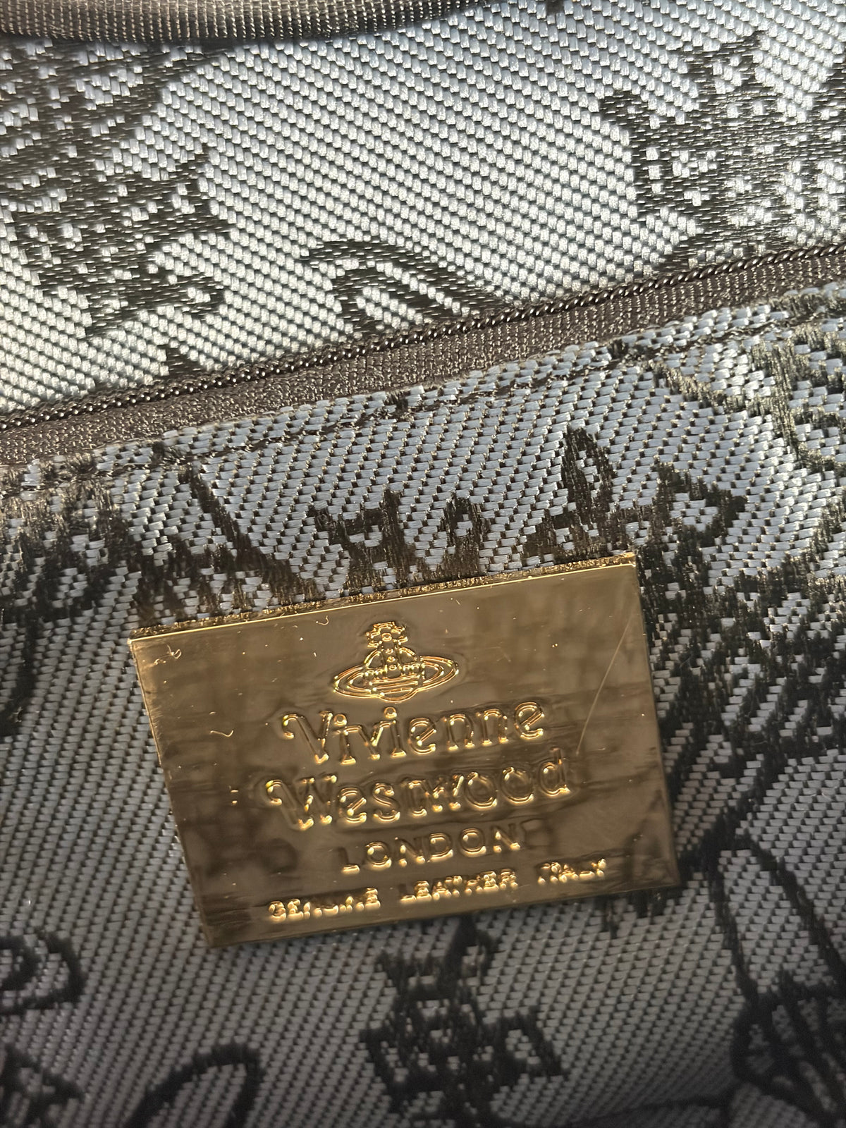 Vintage Vivienne Westwood Patent Structured Top-Handle Bag Early 2000s Black