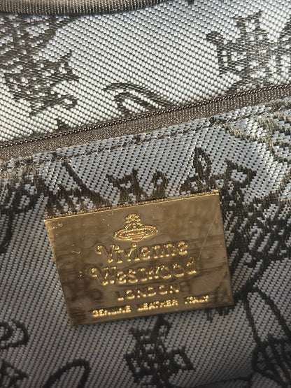 Vintage Vivienne Westwood Patent Structured Top-Handle Bag Early 2000s Black