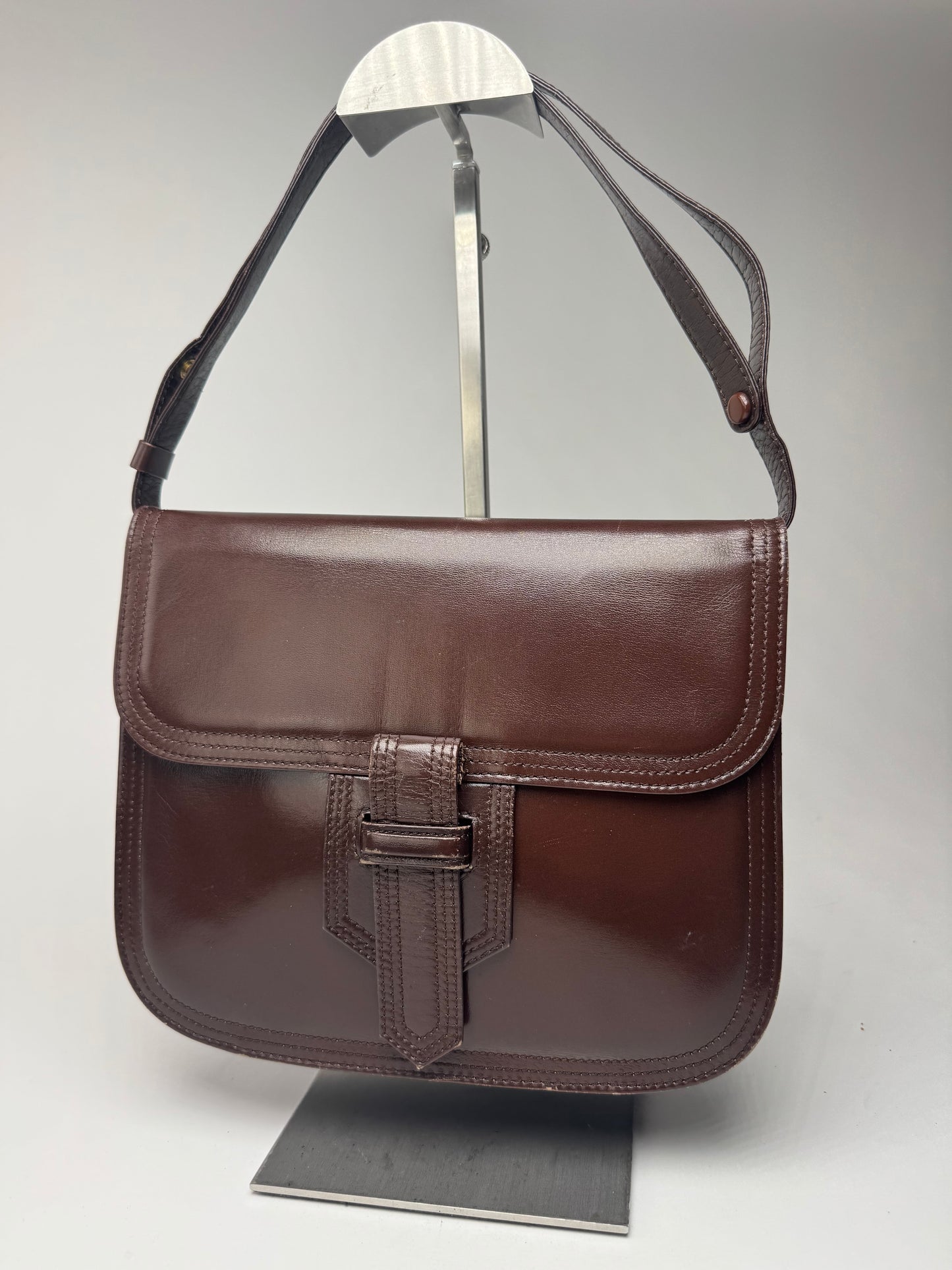 Sac vintage Yves Saint Laurent 2Way en cuir marron