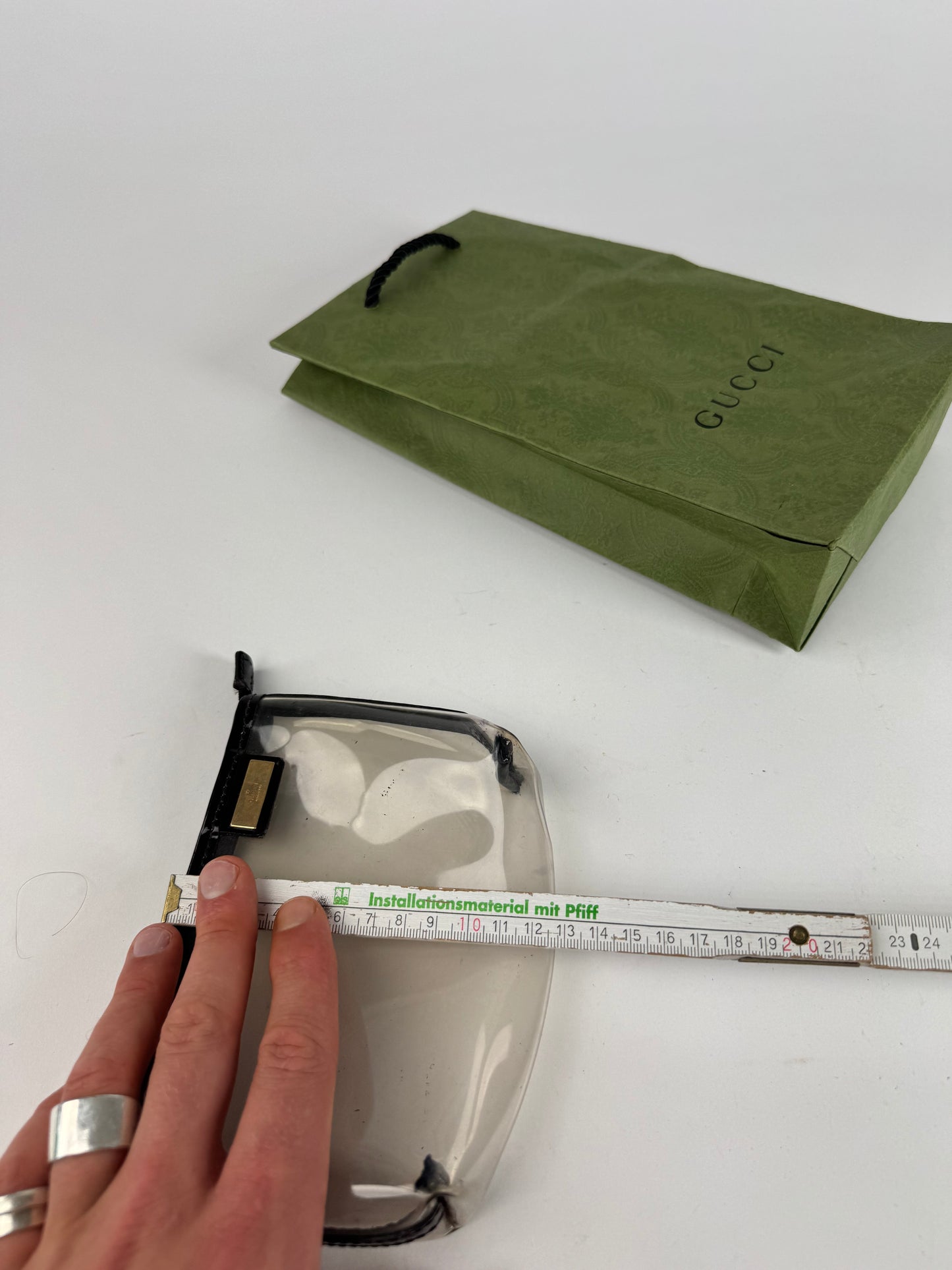 Vintage transparent PVC Gucci Clutch