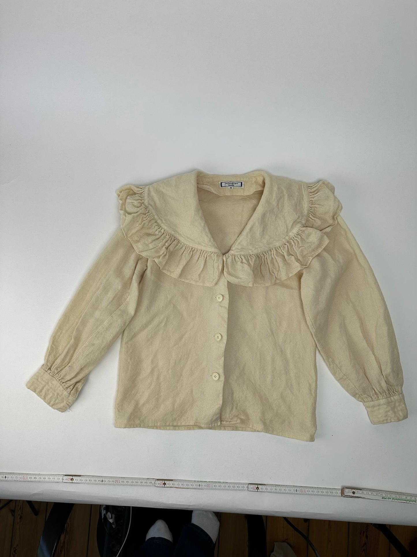 Vintage Yves Saint Laurent Wool Sweater Beige
