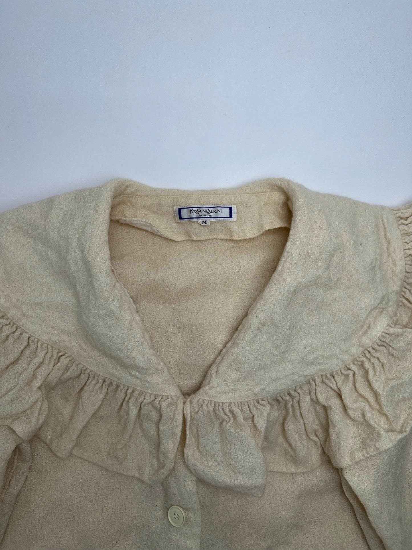 Vintage Yves Saint Laurent Wool Sweater Beige