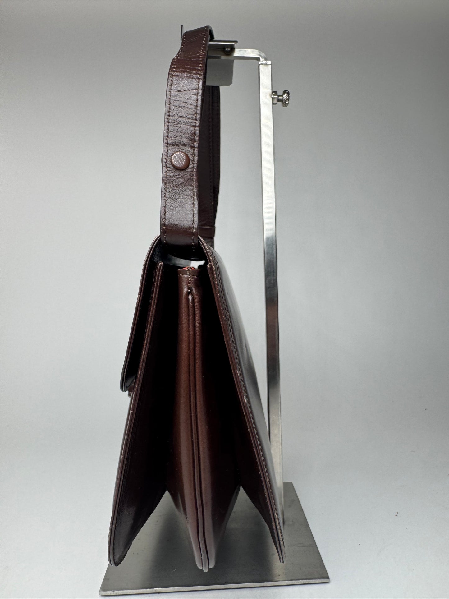 Sac vintage Yves Saint Laurent 2Way en cuir marron