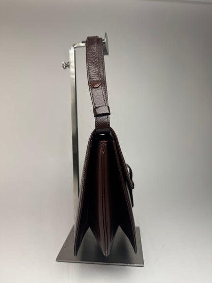 Sac vintage Yves Saint Laurent 2Way en cuir marron