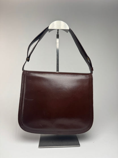 Sac vintage Yves Saint Laurent 2Way en cuir marron