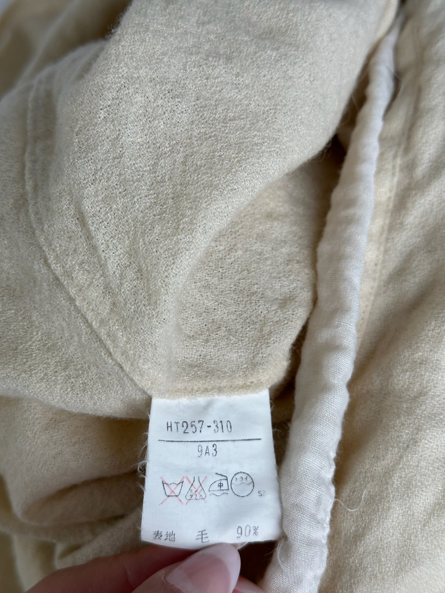 Vintage Yves Saint Laurent Wool Sweater Beige