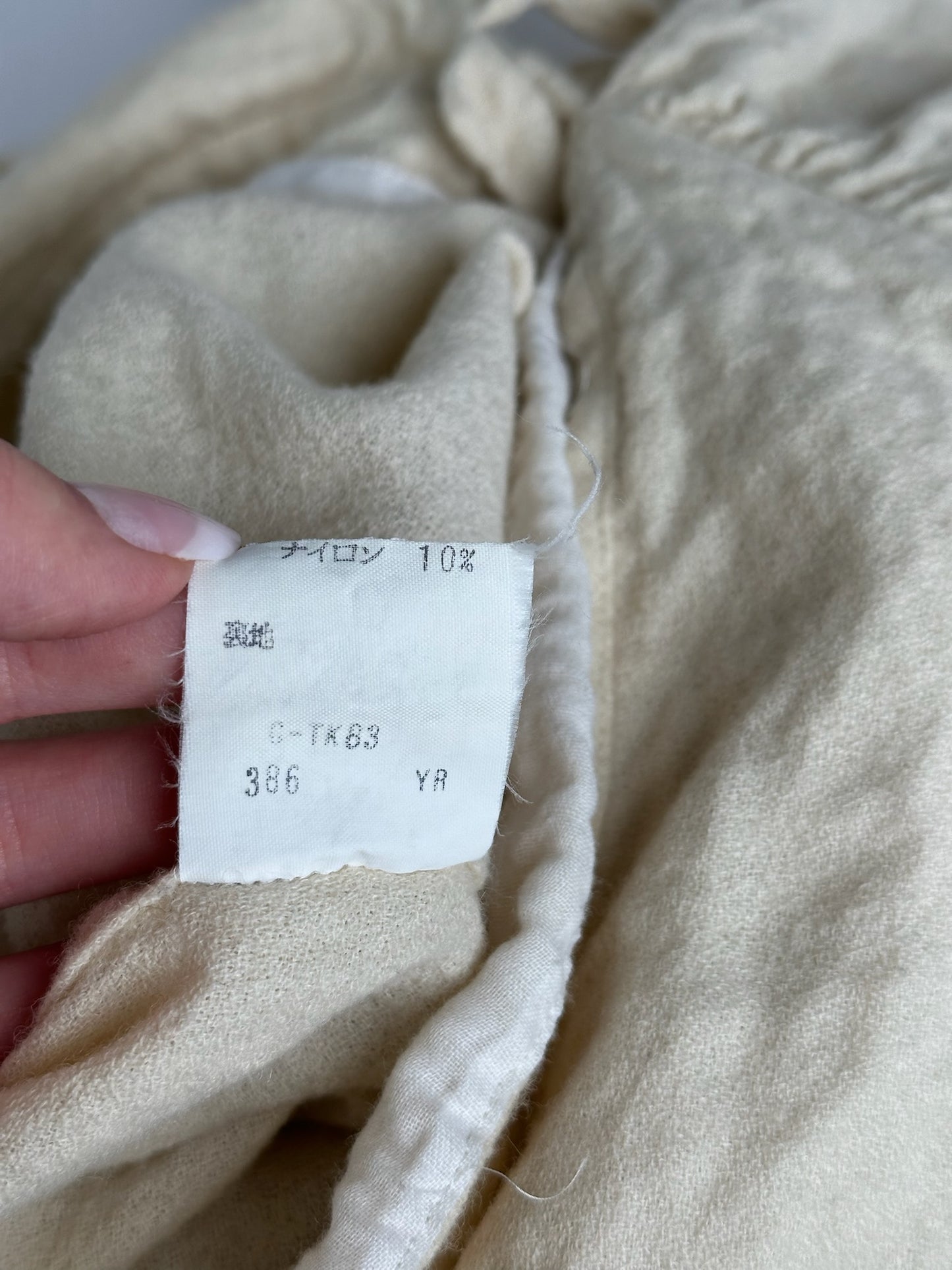 Vintage Yves Saint Laurent Wool Sweater Beige