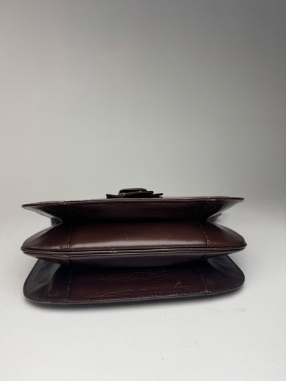 Sac vintage Yves Saint Laurent 2Way en cuir marron