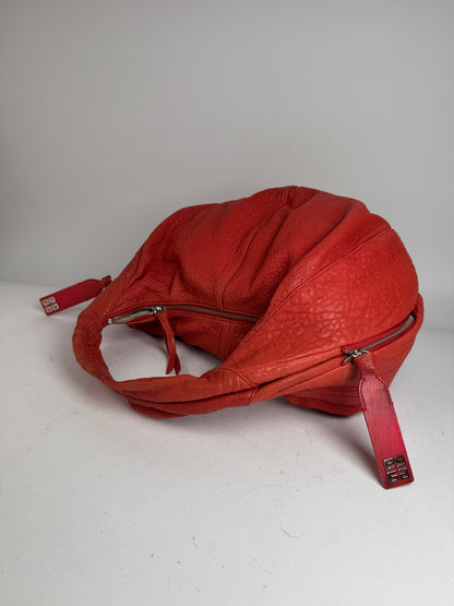 Vintage Givenchy Leather Handbag Red