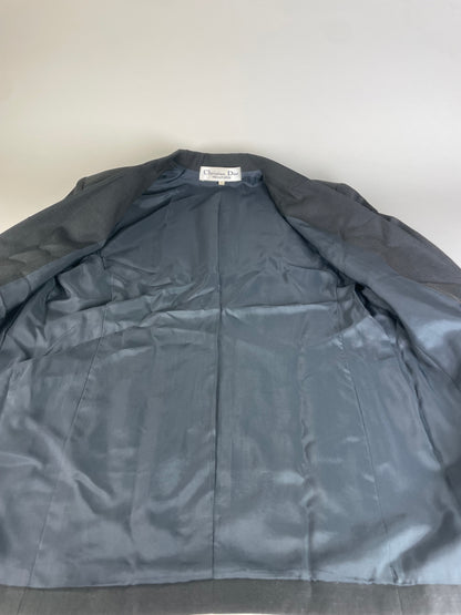 Vintage Dior Wool Blend Blazer Black S