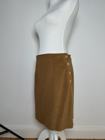 Vintage Celine Paris Wool Skirt brown