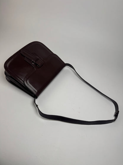 Sac vintage Yves Saint Laurent 2Way en cuir marron