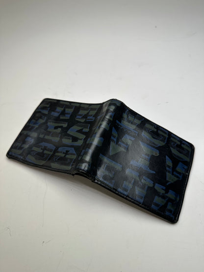 Vintage Vivienne Westwood Leather Wallet Black Blue