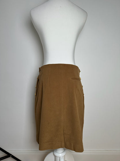 Vintage Celine Paris Wool Skirt brown