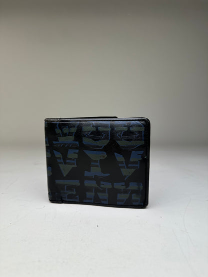 Vintage Vivienne Westwood Leather Wallet Black Blue