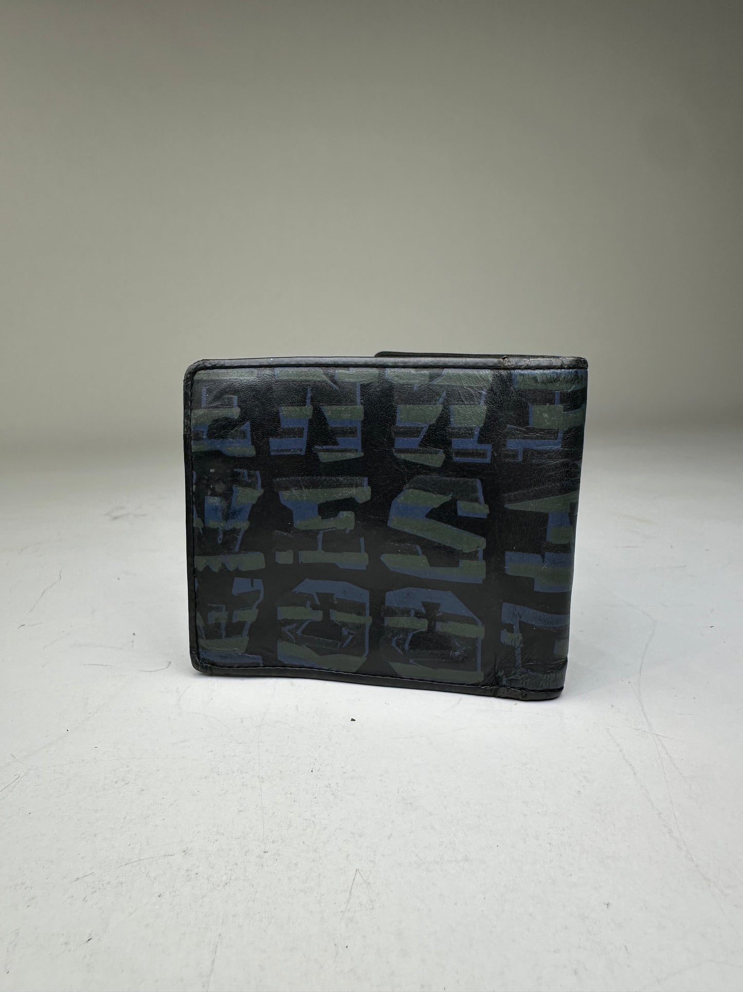 Vintage Vivienne Westwood Leather Wallet Black Blue