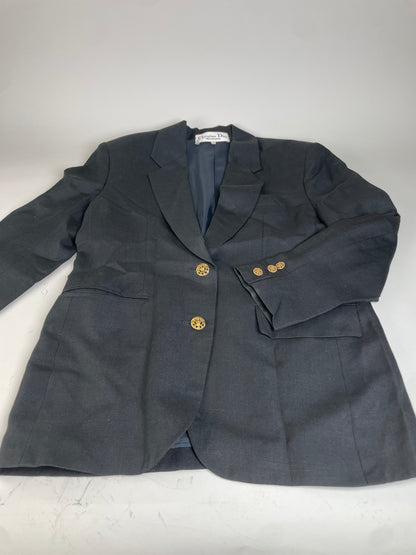 Vintage Dior Wool Blend Blazer Black S